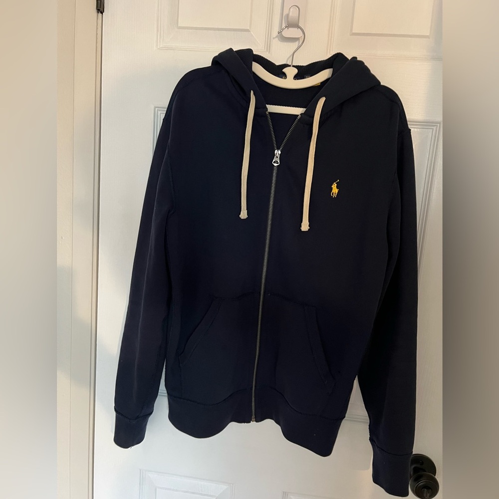 Ralph Lauren Polo Navy Sweater with Yellow Pony